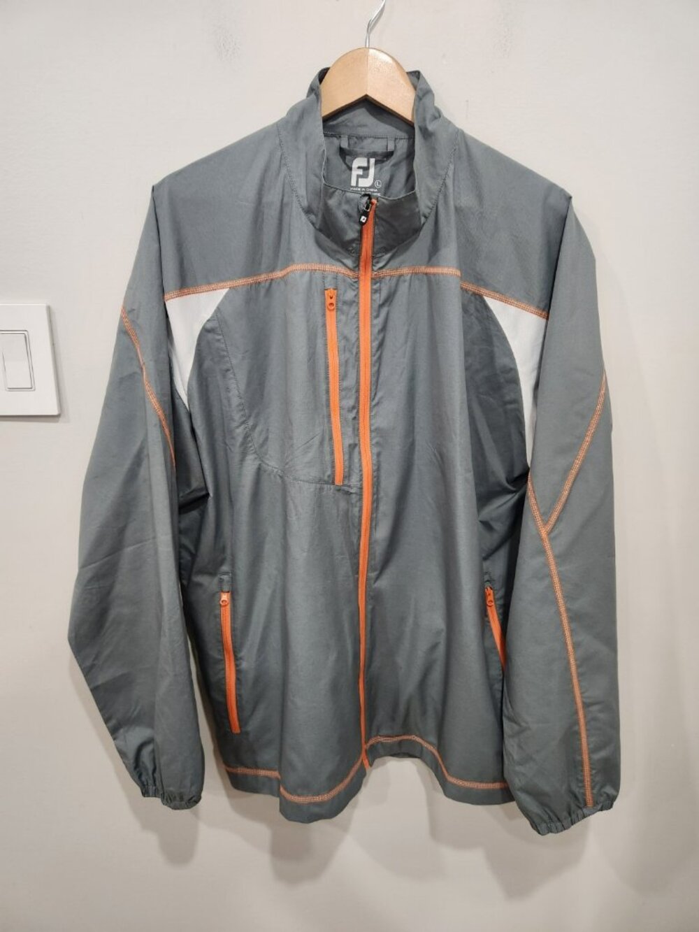 FootJoy Jacket Golf Superlite Shell Water Repellent Zip Up Athletic Mens Large